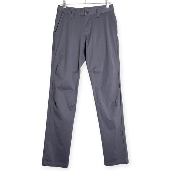 Rhone Commuter Pant SIZE 28 x 32 Iron Gray Straight Leg Stretch Flex-Knit Chino - Picture 2 of 13